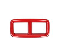 Qklyxr Moulures intérieures for garniture de sortie d'air conditionné arrière de voiture, autocollants, for DODGE, Challenger 2015+ Bande de garniture intérieure(Rot)