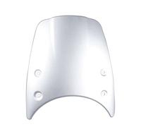 Qklyxr Pare-Brise ABS Flyscreen Fly Shield Cover Déflecteur de Vent, for BMW, R Nine T 2014 2015 2016 2017 R9T Scrambler Déflecteur de Vent Avant pour Moto(Silver)