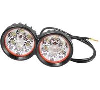 Qklyxr Pièces de Scooter électrique Feu Avant 6 LED Phares antibrouillard Lampe Super Lumineuse Projecteur Spot Travail 12-80V, for éclairage Moto Feu Avant de Scooter