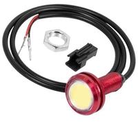 Qklyxr Pièces de Scooter électrique Lampe d'ampoule LED Avant arrière, for Kugoo, pièces Rechange Pont d'éclairage G-Booster Feu Avant de Scooter(Yellow)