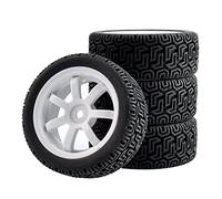 Qklyxr Pneus et Roues adhérents, for HSP, for HPI, for Tamiya, 1/10 1:10 on-Road Speed Car RC 9005-8014 Pneus en Caoutchouc pour Voiture télécommandée(9005W-8014)