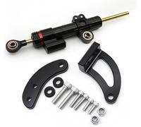 Qklyxr Support d'amortisseur de Direction en Carbone for Scooter électrique KAABO, Mantis King GT, Kit Montage, Amortisseur Amortisseur de Direction pour Trottinette électriq(Black C5)