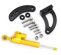 Qklyxr Support d'amortisseur de Direction en Carbone for Scooter électrique KAABO, Mantis King GT, Kit Montage, Amortisseur Amortisseur de Direction pour Trottinette électriq(Black F1)