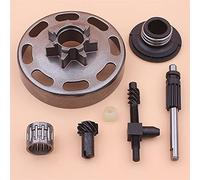 Qklyxr Tambour d'embrayage Pompe à huile Engrenage vis sans fin Tendeur de chaîne Roulement tension Tronçonneuse, for Husqvarna, 435 435E 440 440E Pièce d'embrayage