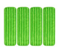 Qklyxr Tampons de vadrouille réutilisables, for, PowerMop, tampons de vadrouille en microfibre, recharge, pièces de rechange lavables for le nettoyage ménager Tampon pour robot serpillière(Green)