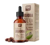 QKnatur - Huile de Jojoba 100% pure et biologique - 100 ml - Corps, visage, cheveux, ongles, barbe - Anti-rides et anti-acné - BIO - Pressée à froid - Flacon en verre