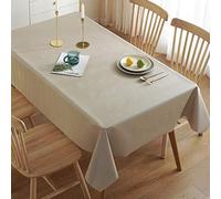 Qkoimpnrd Nappe pour Table Ronde Rectangulaire ou Carrée PVC Moderne pour Un Mariage Un Restaurant Une Fête Tissu Café Léger 120 × 160cm
