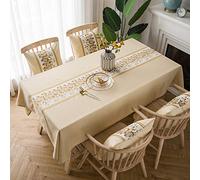 Qkoimpnrd Nappe Rectangulaire Elegante en Tissus Linge de Coton Anti Chaud Impermeable Jardin Toile Cirée Beständige Jaune 120 × 180cm