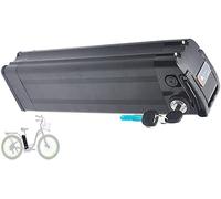 QKPFCVG Batería De Bicicleta Eléctrica De 48V 8AH 10AH 12AH 12.5AH 15AH 18AH 20AH, Para Motocicleta/Scooter Eléctrico De 250W - 1000W, Pez Plateado, Carcasa De Aluminio Con BMS 48V,12AH