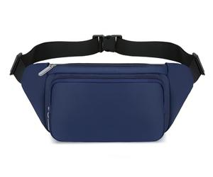 QKUDS Sac Banane Homme Imperméable Sacoche Banane et Sangle Réglable,Unisexe Grande Capacité Sac Banane pour Homme Femme Voyage Randonnée Pochette Ceinture (Bleu)