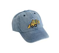 QKURT Casquette de Baseball pour Enfants, Protection Solaire, la Plage, Le Sport, Chapeau de Soleil pour Garçons, Chapeau de Pêcheur avec Motif d'Excavatrice pour Les 3-8 Ans