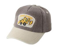 QKURT Casquette de Baseball pour Enfants, Protection Solaire, la Plage, Le Sport, Chapeau de Soleil pour Garçons, Chapeau de Pêcheur avec Motif d'Excavatrice pour Les 3-8 Ans