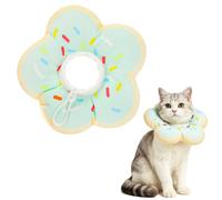QKURT Colerette Chat Anti Léchage, Collier de Récupération Adjustable et Imperméable pour Chat, Doux et Confortable, pour Chatons Anti Lechage Après Chirurgie, Beignet