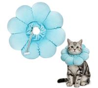QKURT Colerette Chat Anti Léchage, Doux et Confortable Ajustable Collerettes Chat pour Chatons Anti Lechage Après Chirurgie, Joli Tournesol