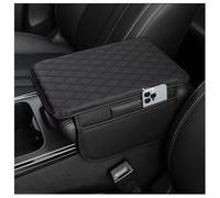 QKXNQGWTW Coussin Accoudoir Voiture pour Jaguar F-Pace F-Type Coupe I-Pace XE XF XJ XK E-Pace XEL, Housse en Cuir avec Mémoire de Forme Protection Accoudoir Console Central Rembourrage,A