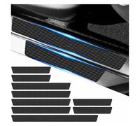 QKXNQGWTW Protection Seuil de Porte Voiture, pour Ford Kuga MK2 2012 2013 2014-2019 Bandes de Seuil en Fibre de Carbone Automobile,Seuil Voiture Autocollant