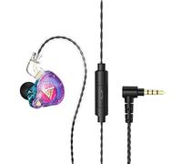QKZ-Écouteurs filaires AK6 Pro avec microphone,poignées amovibles,dynamique,pilote en cuivre,caisson de basses Hifi,sauna,téléphone,sport,musique,jeu,casque - Type Pourpre