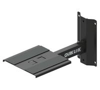 Quik Lok Support mural enceintes QL/958 orientable horizontalement, plateau antidérapant 25 kg noir