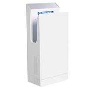 QL Sèche-Mains Électrique avec Stérilisation UV et Filtre HEPA,Air-Jet Ions 1350W Automatique,Commerciale Seche Main Mural,Blanc
