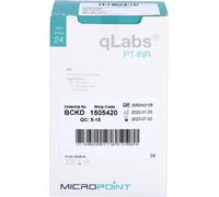 Qlabs Ptz-Inr Bandelettes de test pour la détermination de l'Inr 24 pces