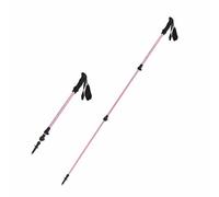 Qlbnxks Bâton de Trekking Pliable pour Montagne, Poignée Rétractable et Antidérapante, Ultralégers avec Système Verrouillage Rapide, avec Poignée Ergonomique, for la Randonnée(Size:1PC,Color:Rose)
