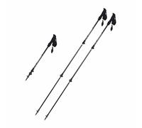 Qlbnxks Bâton de Trekking Pliable pour Montagne, Poignée Rétractable et Antidérapante, Ultralégers avec Système Verrouillage Rapide, avec Poignée Ergonomique, for la Randonnée(Size:2PC,Color:Noir)