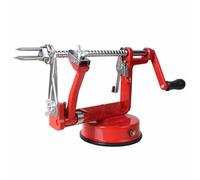 Qlbnxks Épluche Manuel, Pomme Éplucheur Trancheur et Vide, Éplucheur de Pommes en métal, 3 en 1 Machine de Cuisine Éplucheur Légumes et Fruits, Machine a Éplucheur Les Pommes de Terre