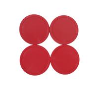 QLECXZI Lot de 4 palets Rouges de 82 mm pour Table de Hockey sur air. Idéal pour Les Jeux à Domicile, Les Pubs, Les Clubs Les Machines à sous. pour Dimensions : diamètre 82
