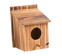 QLECXZI Nichoir Suspendu pour mésange Bleue - Un Objet Charmant Qui embellit Votre Jardin Tout en attirant Les Oiseaux. Nichoir en Bois pour l'extérieur.