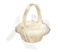 QLECXZI Panier à fleurs élégant en dentelle pour demoiselle d'honneur, idéal pour les cérémonies et occasions spéciales. Ce panier peut également, Style B