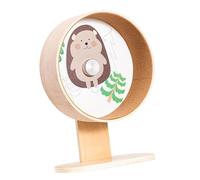 QLECXZI Roue d'exercice en Bois pour Hamster, idéale pour Les Petits Animaux. Hauteur réglable et Montage Facile. Un Excellent Choix pour Votre Hamster. Revêtement