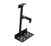 QLECXZI Support PC réglable sous Bureau offrant Une Organisation Efficace et Un Support Robuste pour Votre Ordinateur sous n'importe Quel Bureau. Pieds réglables.