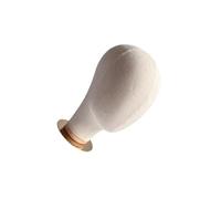 QLECXZI Tête de mannequin pour la fabrication de perruques, support pour chapeau et perruque, robuste et facile à utiliser. Modèle de tête humaine fabriqué en tissu et, Fond doré, Hauteur : 27 cm