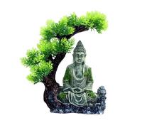 QLECXZI Un décor d'aquarium éblouissant avec Une Statuette de Bouddha Artisanale. Transformez Votre Aquarium en Un Magnifique Paysage. Collection Bouddha Zen Antique.