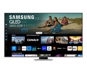 QLED TQ75Q80D 190 cm 4K UHD Argent éclipse