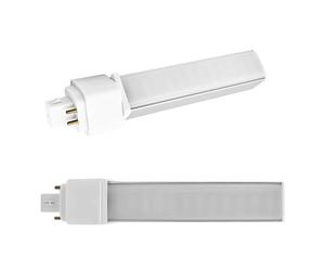 QLEE 2 Pack G24q 4 broches Ampoule LED 9 Watt PL-C 2U Remplacement de la mise à niveau 18W 990 Lumens 314°Rotate Encastré GX24q 4 broches Ampoule LM du jour naturelle 4000k Dissipation de chaleur