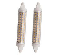 QLEE 2 PCS Led R7s 12 Watt Ampoules Halogènes R7s T3 118mm 150w 220v J Type 4.65 Pouces Double Ended Light Ampoule Paysage Lumières Travail Sécurité Mur Extérieur Flood Light Ampoules, 5000k