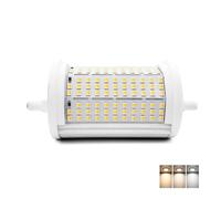 QLEE 50w R7s Ampoule Led 118mm 5600lm Projecteur 3cct 3 Lumière Changement De Couleur 3000k / 4000k / 6000k Remplacement Pour Ampoules Halogènes 300w-500w 220v Type J Base Entrepôt Garage Lampes