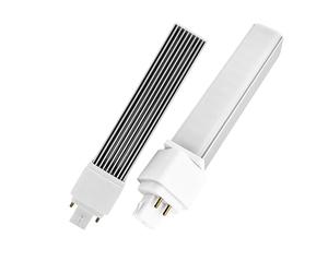 QLEE 9w G24q Ampoule LED verticale à 4 broches PL-C Équivalent à la mise à niveau CFL 18w G24q-2 G24q-3 990 lumen 314° Free Spinker Free Vacker Free Encastré GX24q Ampoule à base 3000k 2 PCS