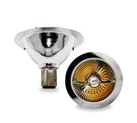 QLEE Ampoule LED AR70 3W BA15D Équivalent Halogène 30W Non Dimmable Blanc Chaud 2700K Spotlight Pour Cuisine Salle de Bain Éclairage Commercial Ampoules Domestiques Pack de 2