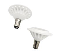 QLEE Ampoule LED AR70 7W Culot à baïonnette BA15D 12V AC/DC 700LM 3000K Blanc Chaud 38° Angle de faisceau Projecteur Remplacement Lampe Halogène 50W-70W pour Éclairage sur Rail Lot de 2