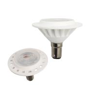 QLEE Ampoule LED BA15D 12V 7W AR70 Réflecteur Double Contact 3000K Blanc Chaud 700LM 38° Faisceau Remplacement Halogène 70W pour Éclairage sur Rail Intérieur Extérieur Lampe de Bureau Lot de 2