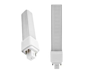 QLEE G24q Ampoule 4 broches Retrofit GX24Q LED PL-C Remplacement de la lampe encastrée Conventionnel 18W 4P 1400 Lm 314° RotateG24Q Ampoule de salle de bain verte 6000k 2 Pack Bypass Ballast