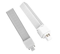 QLEE G24q Ampoule LED 4 broches PL-C Retrofit CFL Remplacement 26W 1400 Lumen 314° Rotation libre Scintillement libre Horizontal encastré Ampoule verte Lumière blanche chaude douce 3000k Paquet de 2