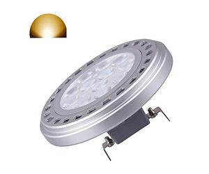 QLEE Led AR111 Réflecteur Ampoule G53 Spot 15W 30 ° Angle de vue du faisceau Blanc chaud 3000k SMD 15LEDs AC DC 12V Spotlight Spot Light 1500Lm Remplacement Ampoule incandescente 150w