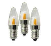 QLEE Led Diamant LumièRe Lustre En Cristal Ampoule Dimmable 1.8 W CandéLabre Base Souple LumièRes Blanc Chaud 2700K Rester 150LM De Remplacement Lampe à Incandescence 15W éQuivalent, E14 240.00V