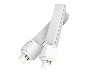 QLEE Natural Daylight Gx24q 4 broches Ampoule LED PL-C Retrofit Remplacement de la lampe fluorescente compacte 26W 1400 Lm 314° Rotation libre horizontale encastrée G24q Ampoule verte, 12W 4000K 2pcs