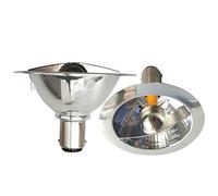 QLEE Paquet De 2 Led Ar70 RéFlecteur LumièRe 3w 12v Ba15d Base 6000k Blanc Froid Projecteur éQuivalent Ampoules HalogèNes De 25 W IntéRieur ExtéRieur Accueil éClairage Sur Rail Faisceau 24 °