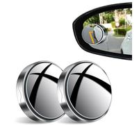 QLEQMZTV 2 Pcs Miroir d'angle Mort pour Nissan Navara NP300 D23, Angle Mort De RéTroviseur LatéRal Grand Angle 360 °, RéTroviseurs d'angle Mort Auxiliaires De Recul,B/Silver
