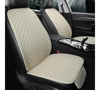 QLEQMZTV Ensembles Housses de Siège Voiture pour Audi A6 2020 2021 2022, Coussin Siege Tissu Lin Vant et Arrière Respirante Amovibles Lavable et Facile à Installer Accessoires,Beige